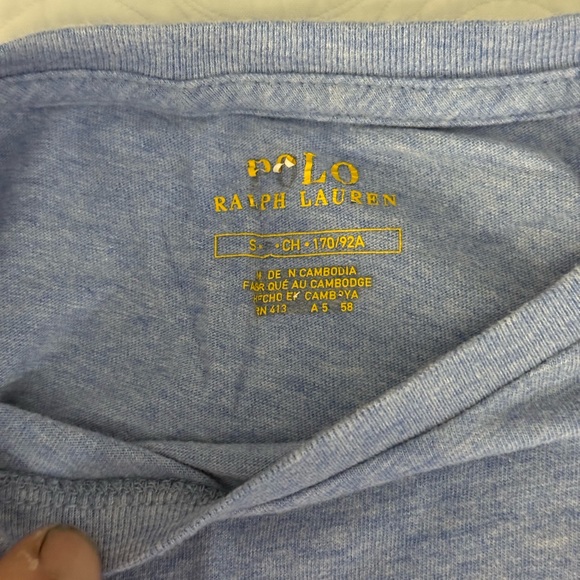 Polo by Ralph Lauren Heather Blue Tee - Picture 4 of 5